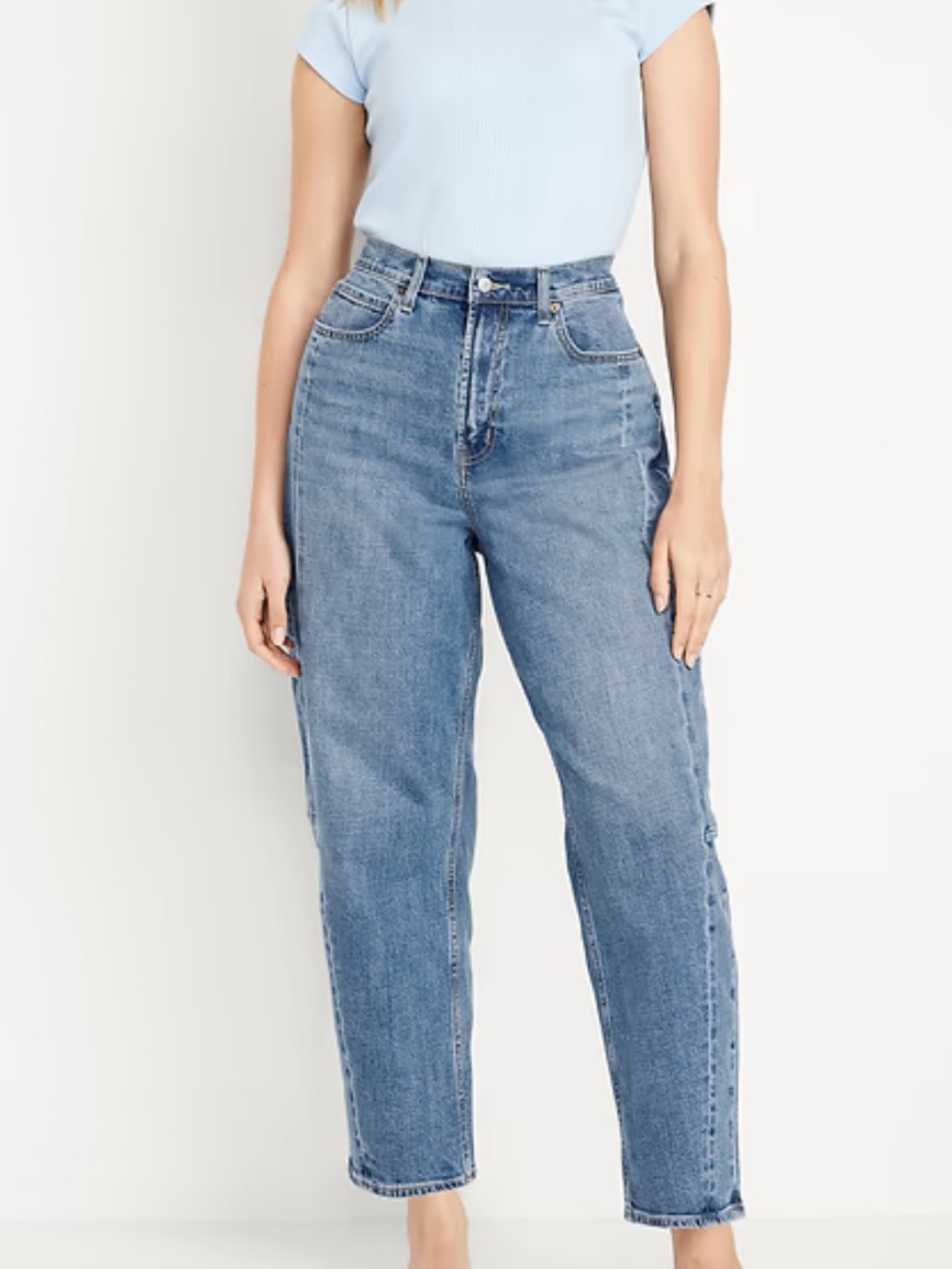 Old Navy high rise barrel leg Jean